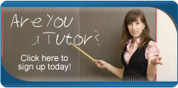 Are you a tutor? Sign up today!