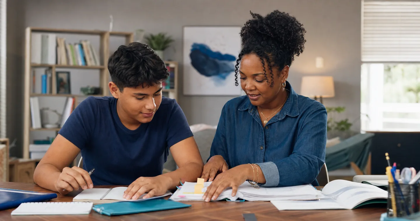 A student working one-on-one with an Elite Home Tutoring tutor.